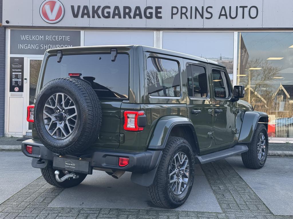 Jeep Wrangler Unlimited 4xe 380 80th Anniversary |SARGE GREE, Auto's, Zwart, 4 cilinders, Cabriolet, 2248 kg
