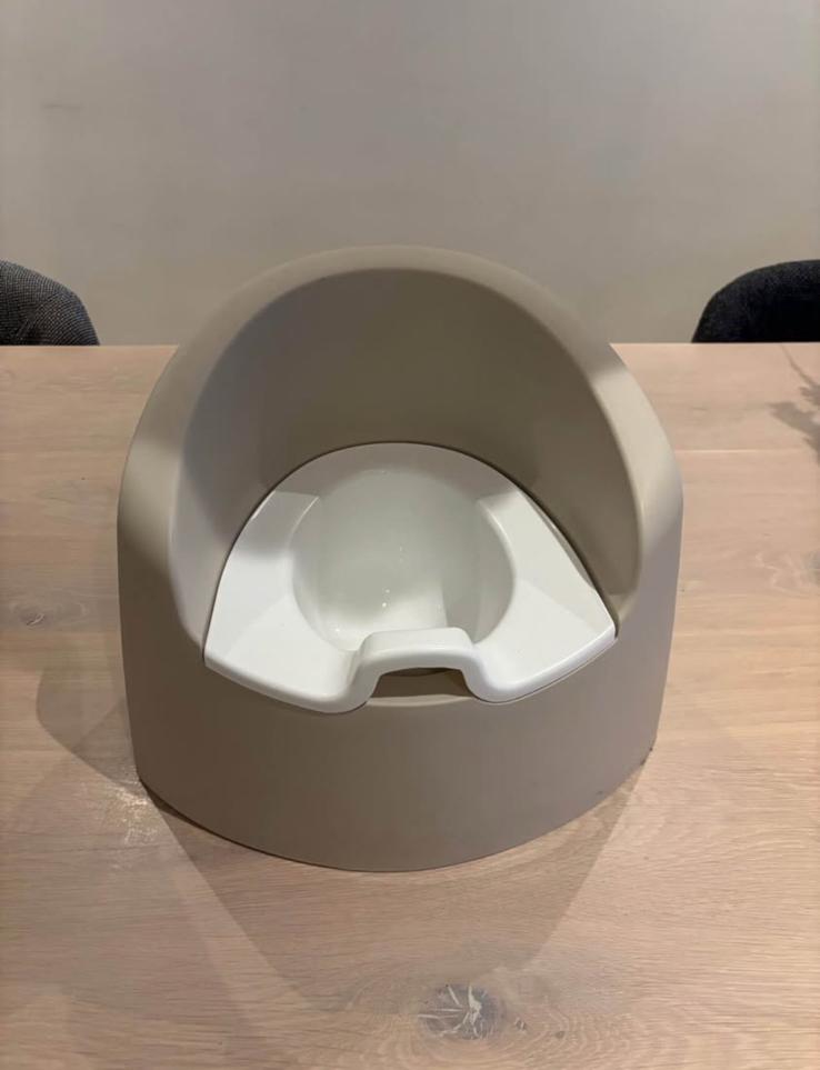 Quax wc potje, Huis en Inrichting, Ophalen, Zo goed als nieuw, Wit, Rond