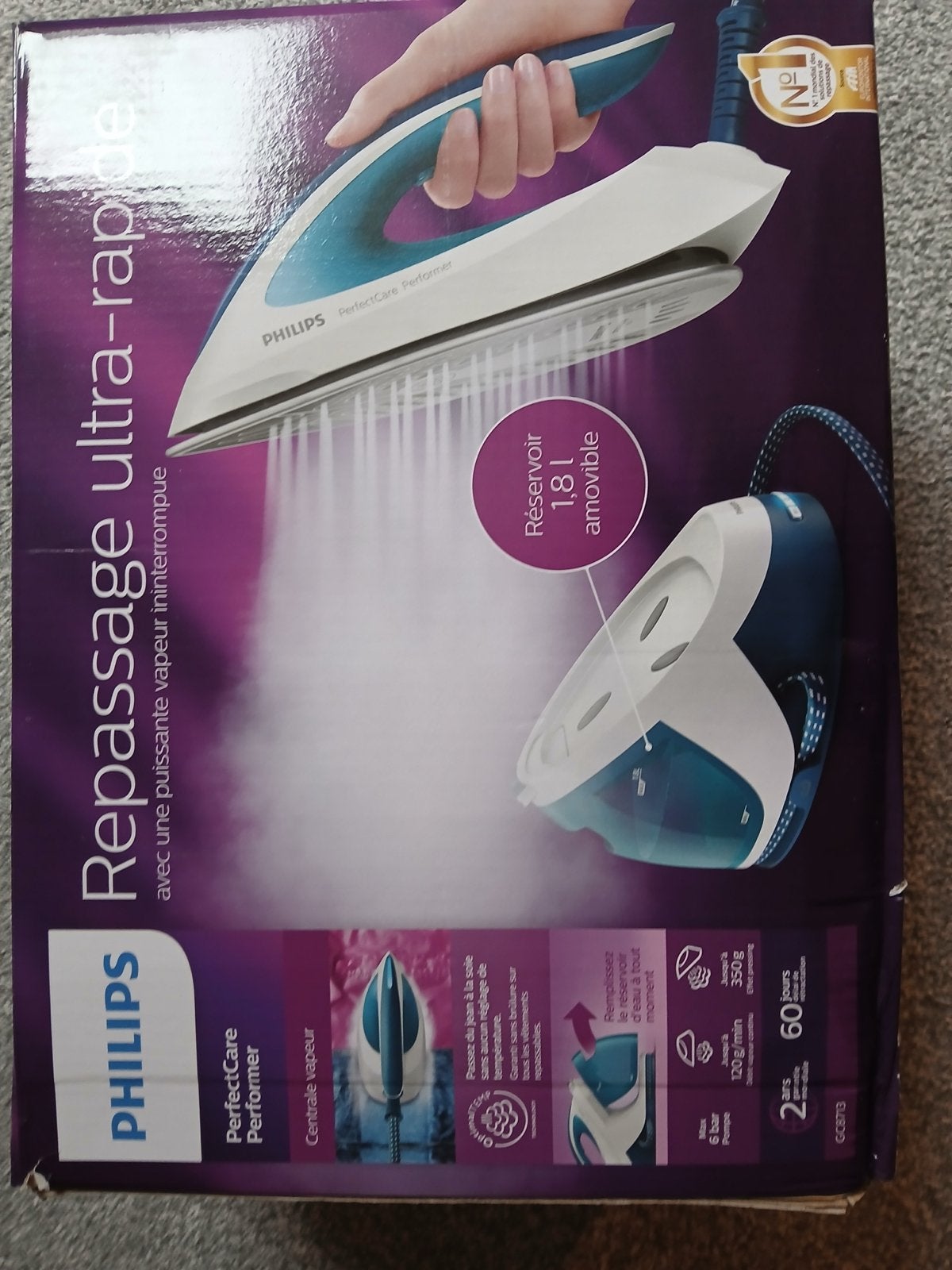 Philips PerfectCare Performer Stoomgenerator GC8713, Ophalen, Zo goed als nieuw, Strijkijzer met snoer