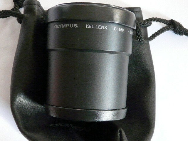 Olympus isl lens c-160 HQconverter 1,45x diam. 52mm, Gebruikt, Beschermhoes/tas, Olympus, Telelens