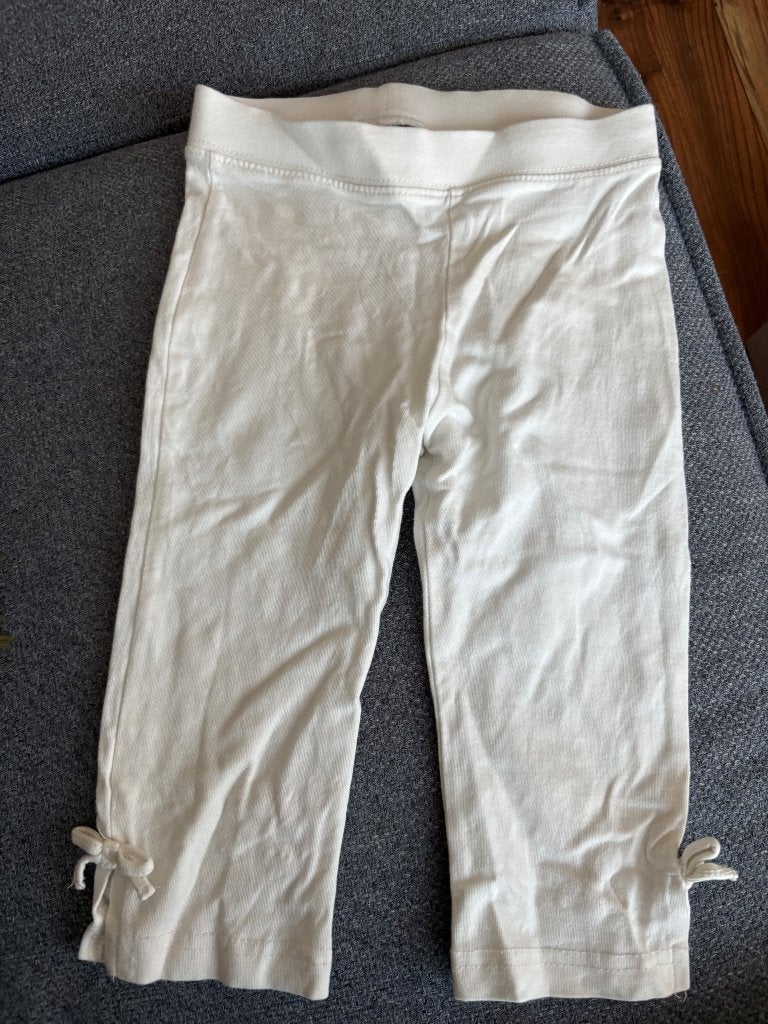Capri legging wit in maat 110 H&M, Ophalen, Zo goed als nieuw, Meisje, Nacht- of Onderkleding