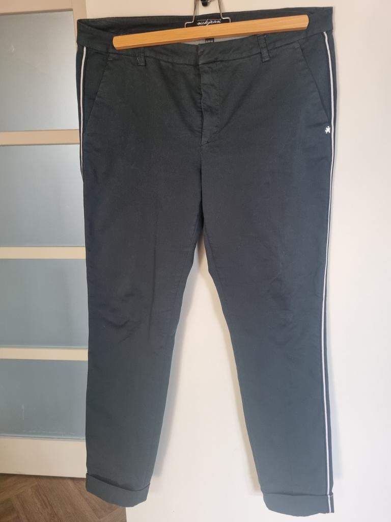 Nickjean groene broek maat 44 zachte stretchstof, Kleding | Dames, Broeken en Pantalons, Maat 42/44 (L), Ophalen of Verzenden
