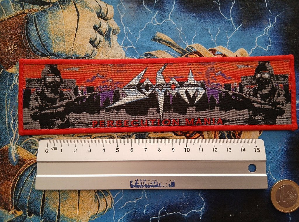 Sodom Persecution Mania strip patch s 302  ltd edition metal, Verzamelen, Ophalen of Verzenden, Nieuw, Kleding