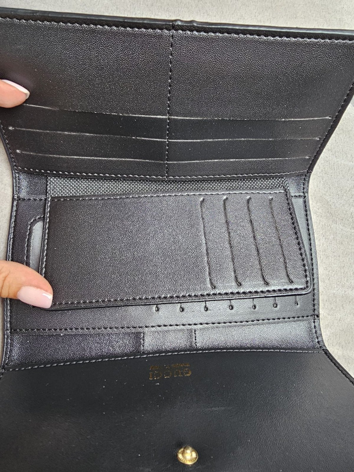 Gucci portemonnee met bij detail, Ophalen of Verzenden, Nieuw, Bruin, Overige merken