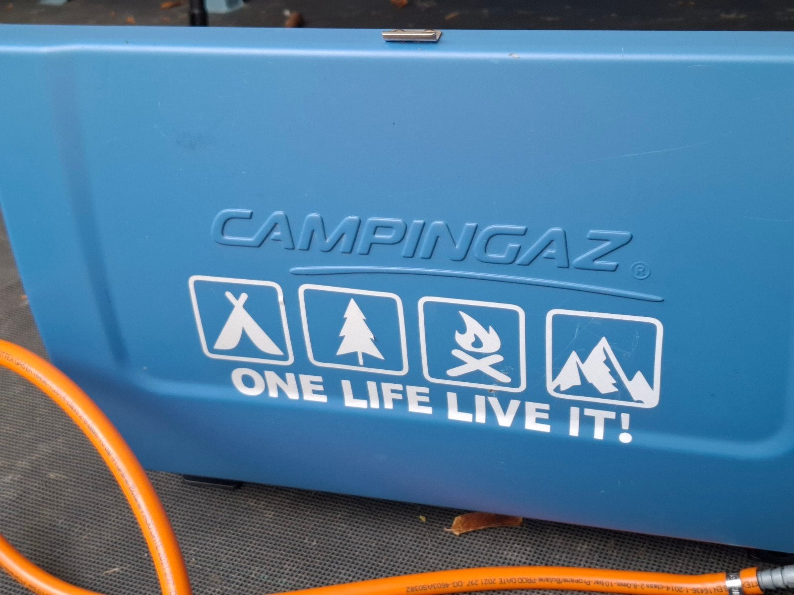 Campingaz kooktoestel met gasdrukregelaar en slang, Ophalen, Gebruikt