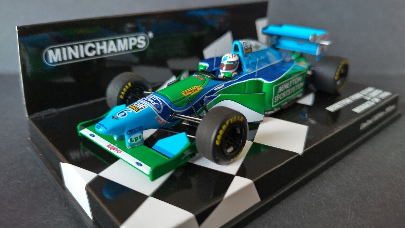 Benetton Ford B194 Lehto Monaco GP 1:43 Minichamps Pol, Auto, Verzenden, ., Nieuw