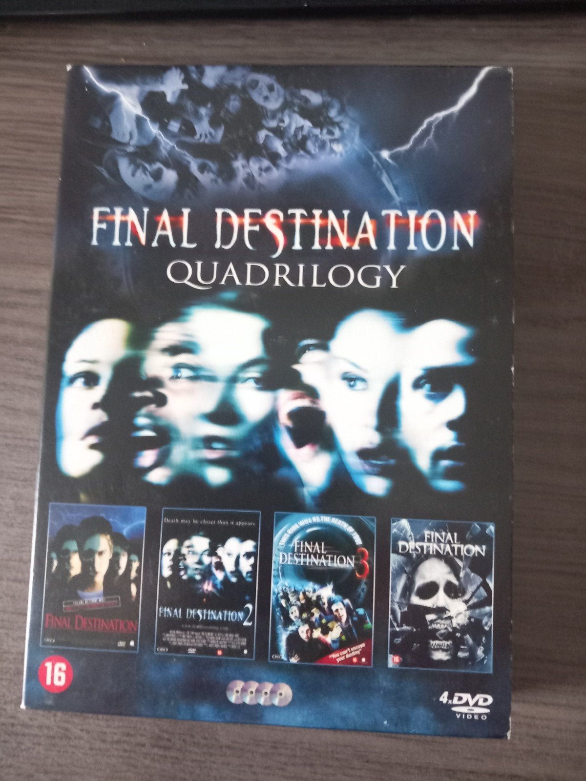 Final Destination Quadrilogy DVD Boxset (deel 1, 2, 3, 4), Vanaf 16 jaar, Ophalen of Verzenden, Zo goed als nieuw, Slasher