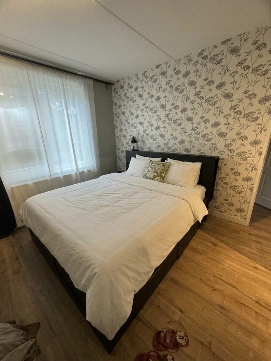 Tweepersoonsbed met opbergruimte - Zwart, Huis en Inrichting, Ophalen, Gebruikt, Zwart, Tweepersoons