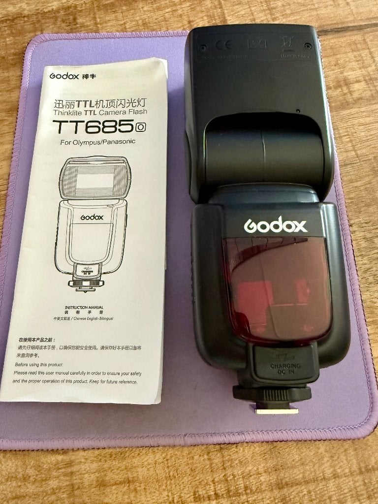 Godox TT685-0 Flitser, Externe flitser, Ophalen of Verzenden, Zo goed als nieuw, Panasonic