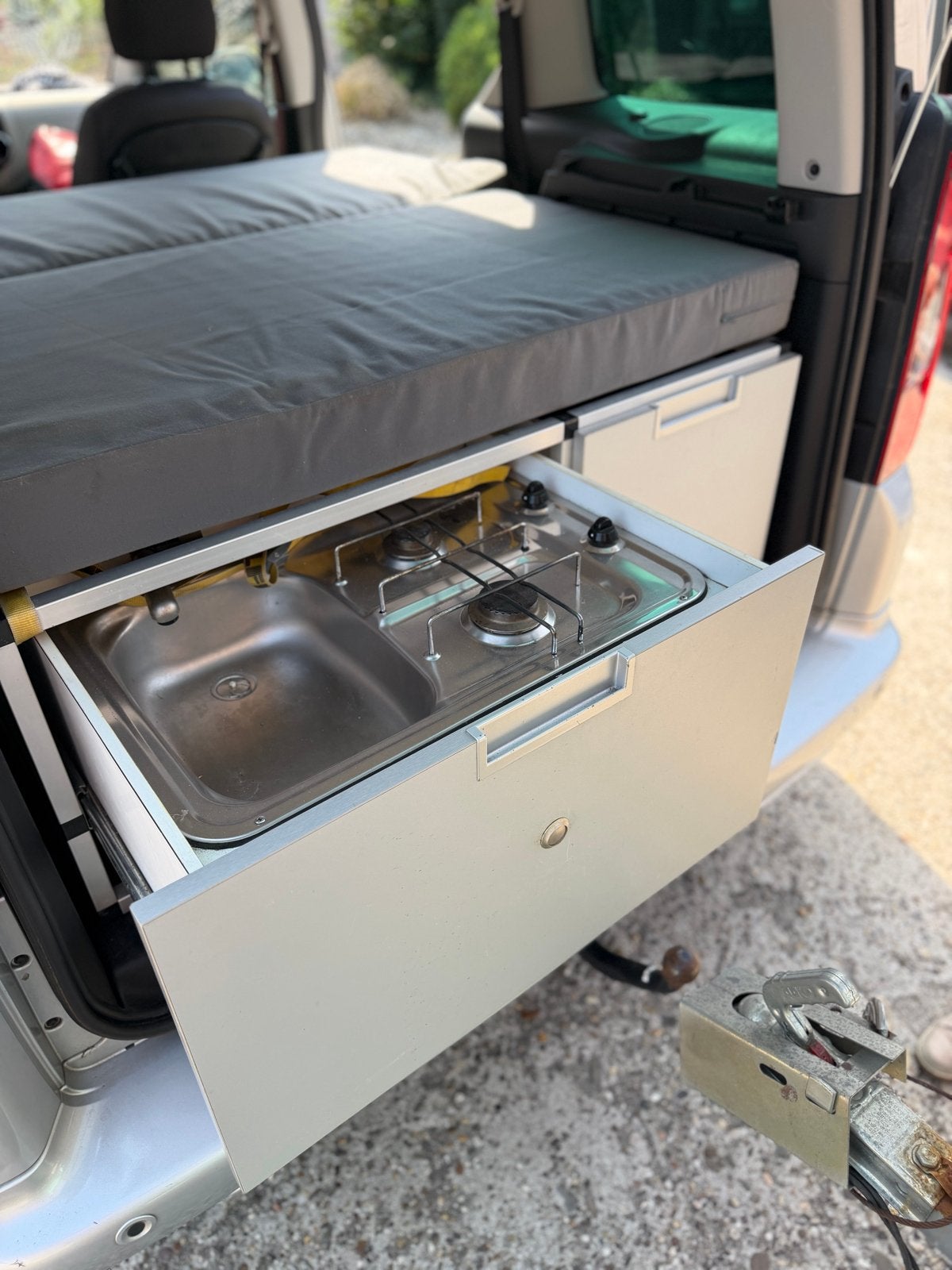 Compacte camperkeuken met slaapfunctie, Caravans en Kamperen, Ophalen, Gebruikt
