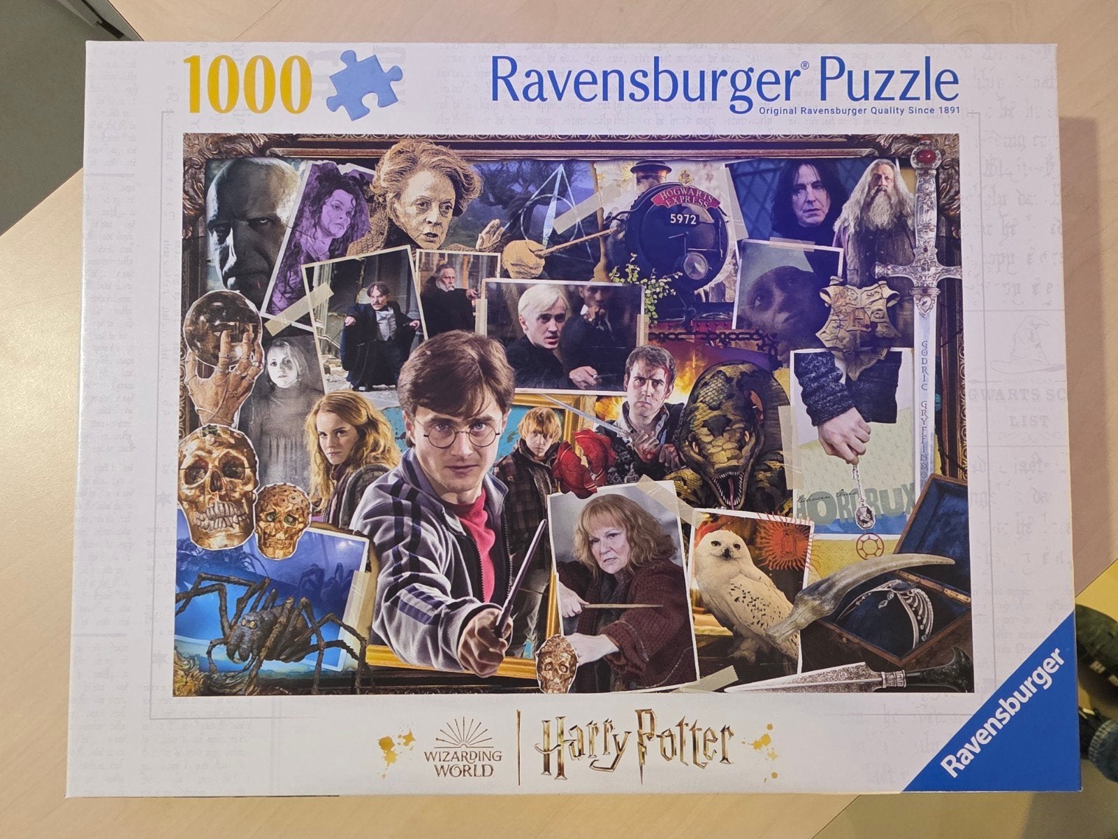 Ravensburger Harry Potter Legpuzzel 1000 stukjes, Ophalen of Verzenden, 500 t/m 1500 stukjes, Zo goed als nieuw, Legpuzzel