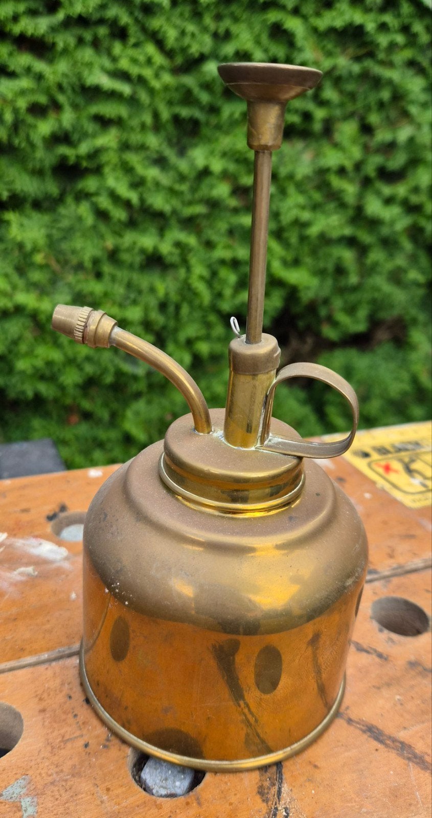Vintage messing oliespuit / plantenspuit, Antiek en Kunst, Ophalen of Verzenden