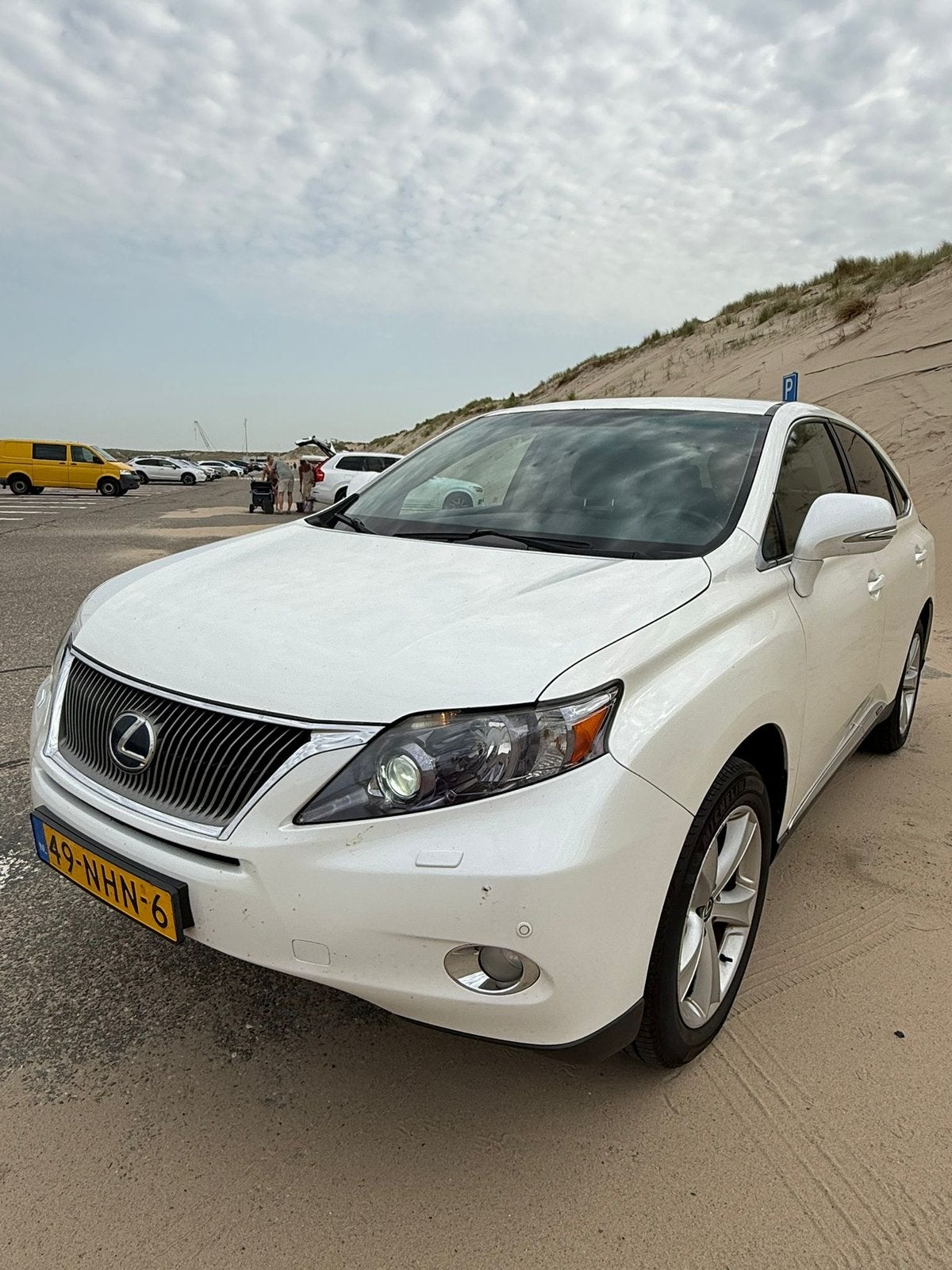 LexusRX450H Parelwit, Auto's, Lexus, Automaat, Zwart, Wit, Leder