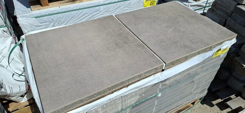 Kera Beton 60x60 Taupe keramiek op beton  - J&W 151, Tuin en Terras, Tegels en Klinkers, Ophalen, Keramiek, Nieuw, 10 m² of meer