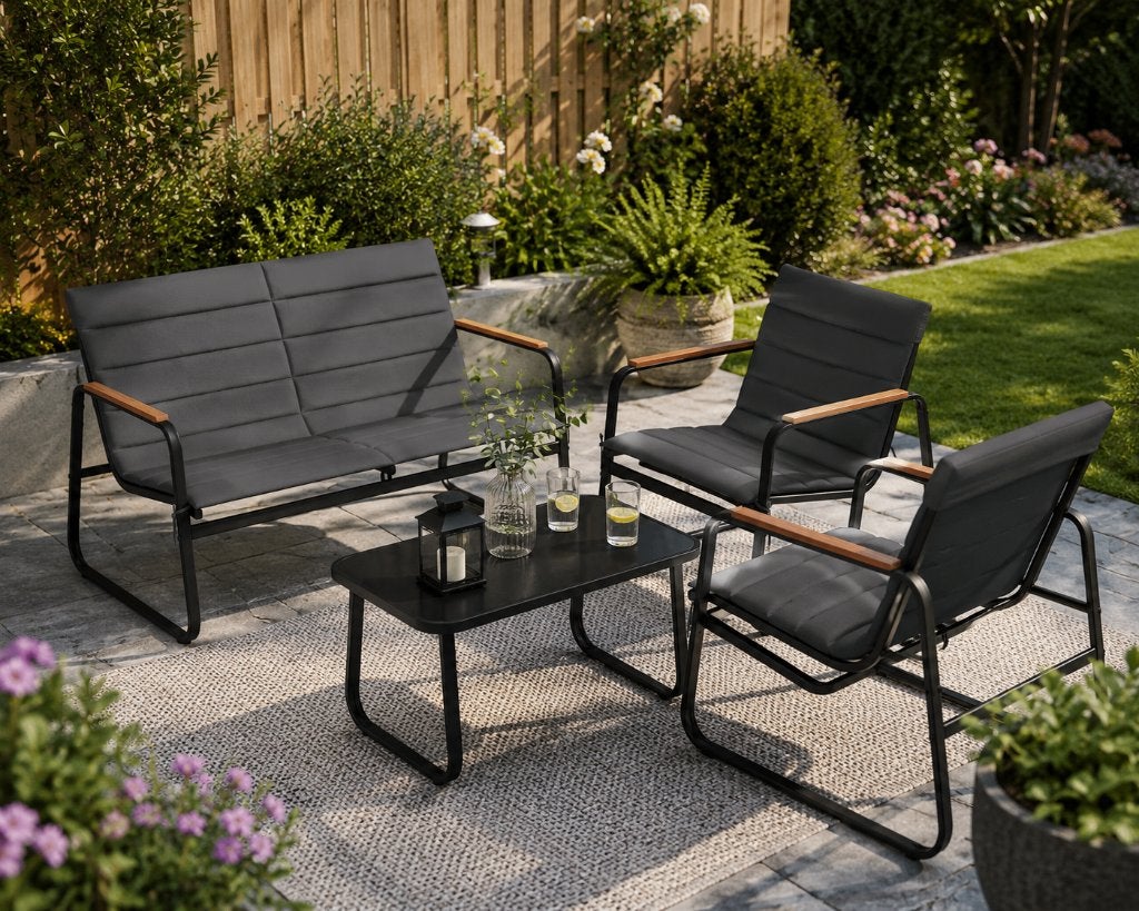 tuinset - 4-Delige Loungeset Tuin – Nieuw – Gratis Bezorgd, Overige materialen, Gebruikt, Verzenden, Bank