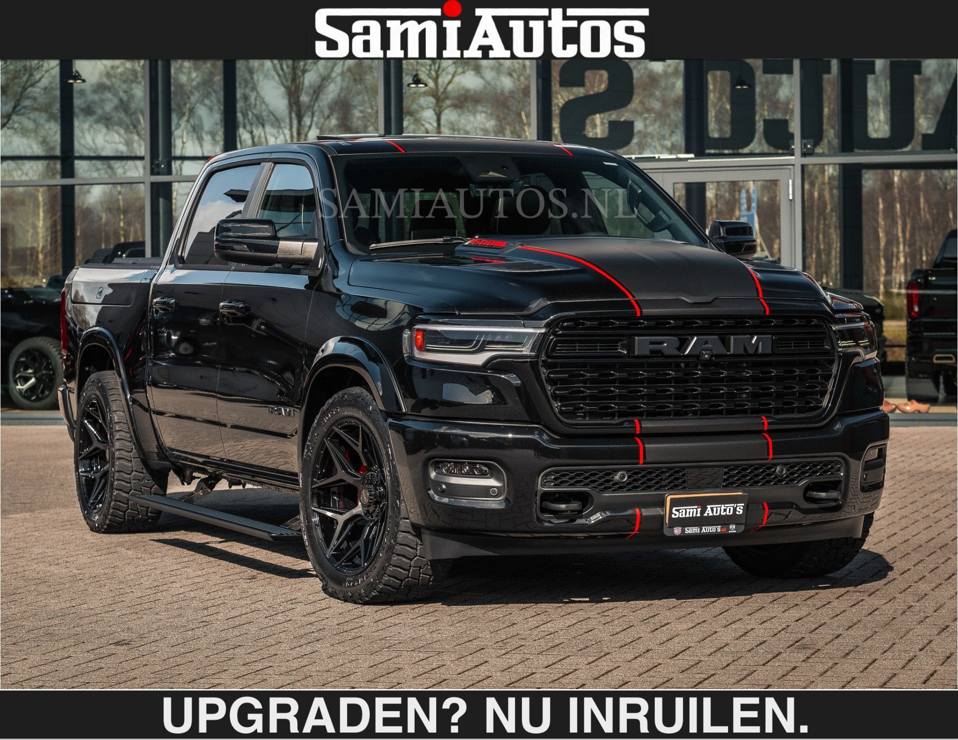Dodge Ram HULK PACK | Limited 540 PK | €84950,- excl | Mas, Auto's, Automaat, Dealer onderhouden, Met garantie (alle), Zwart