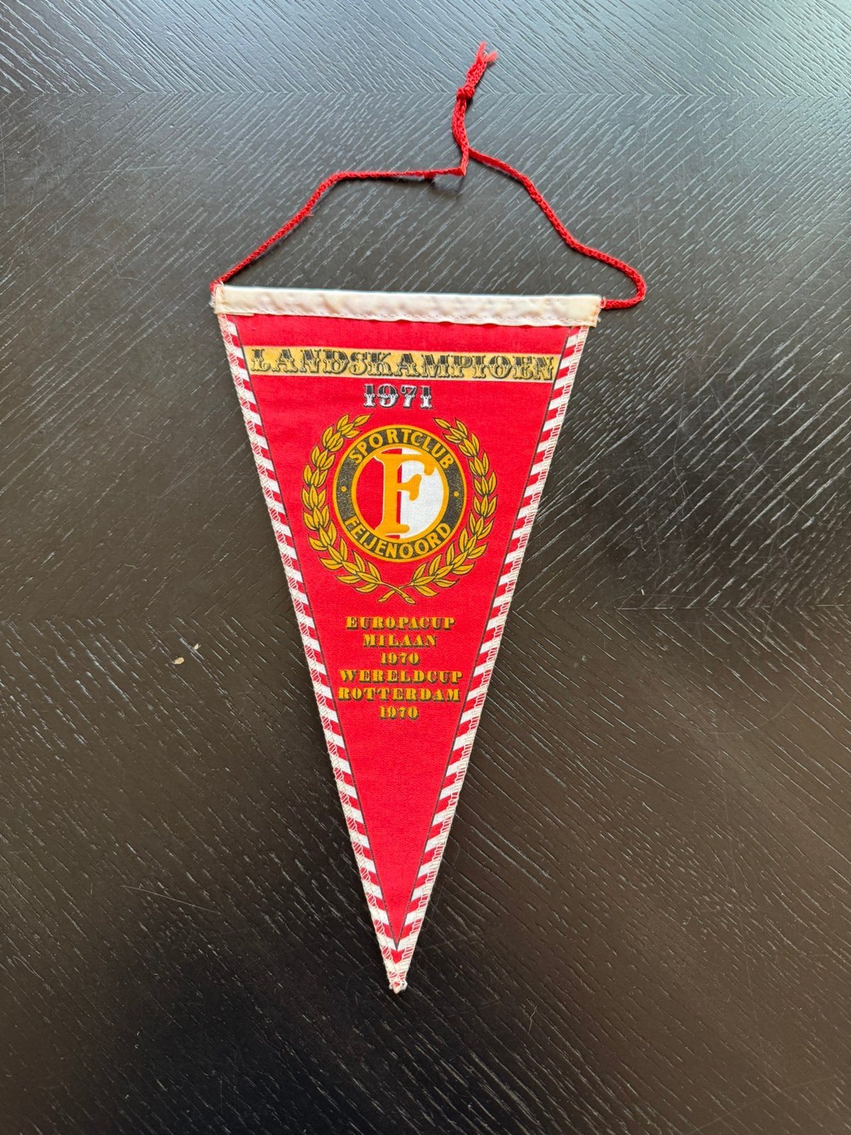 Org.Feijenoord vaantje Landskampioen 1971 incl. Cups 1970, Verzamelen, Ophalen of Verzenden, Zo goed als nieuw