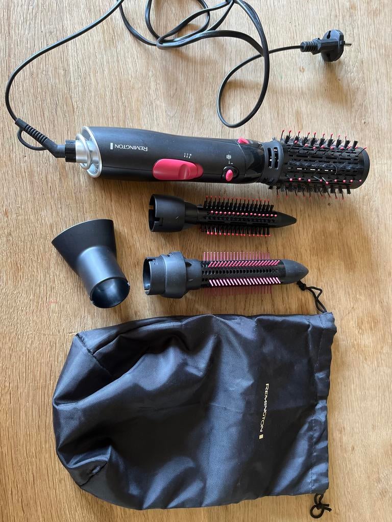 Remington fohnborstel met opzetstukken, Ophalen of Verzenden, Gebruikt, Föhn of Haardroger
