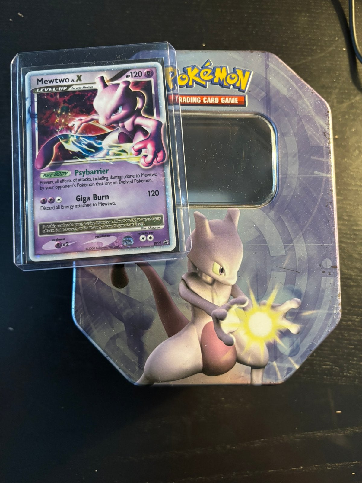 Pokémon Kaarten Mewtwo Blik + Promo DP28, Ophalen of Verzenden, Zo goed als nieuw, Meerdere kaarten