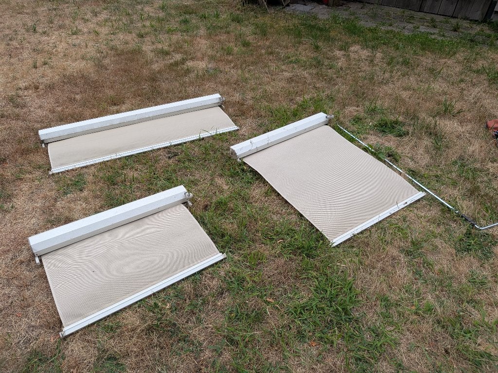 Zonneschermen / zonwering voor erker, Ophalen, Gebruikt, Screen