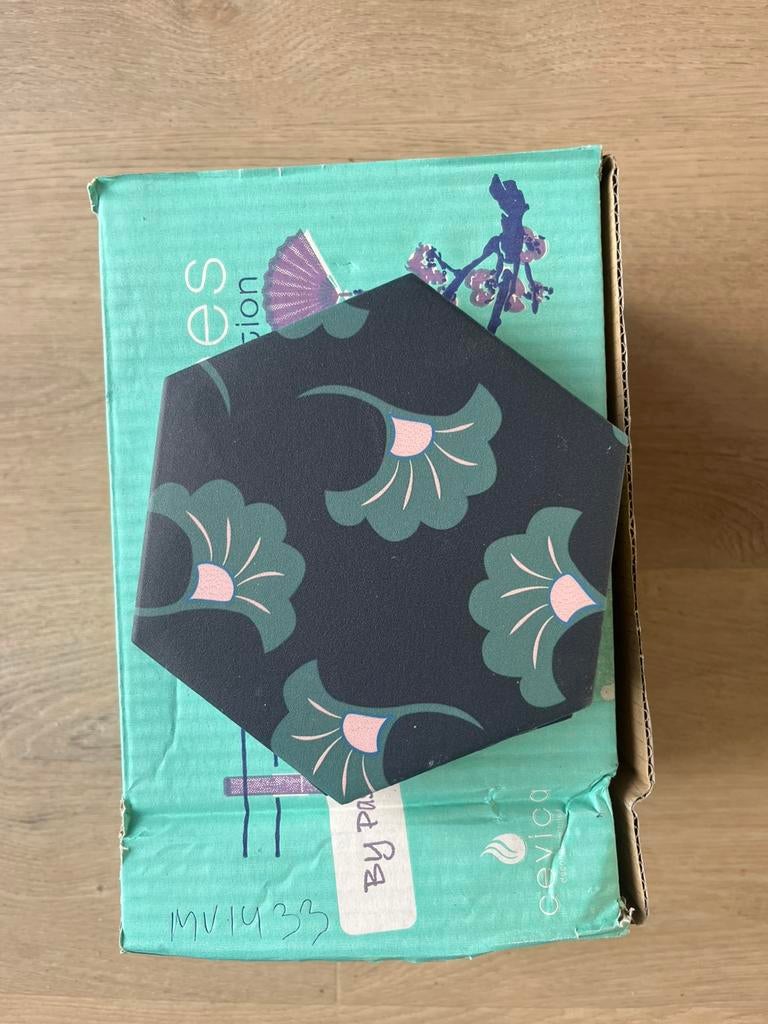 Hexagon tegel Nice Vibes/Good Vibes 14x16 decor 3 (27 stuks), Ophalen, Minder dan 20 cm, Zo goed als nieuw, Minder dan 5 m²
