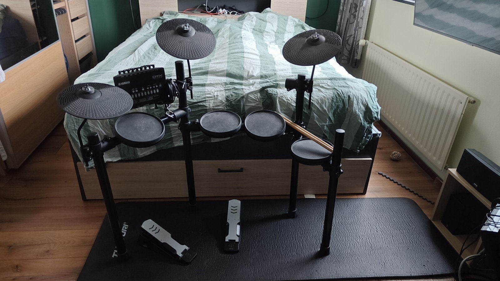 Yamaha DTX 402k Elektronisch Drumstel, Muziek en Instrumenten, Drumstellen en Slagwerk, Ophalen, Gebruikt, Yamaha, Elektronisch