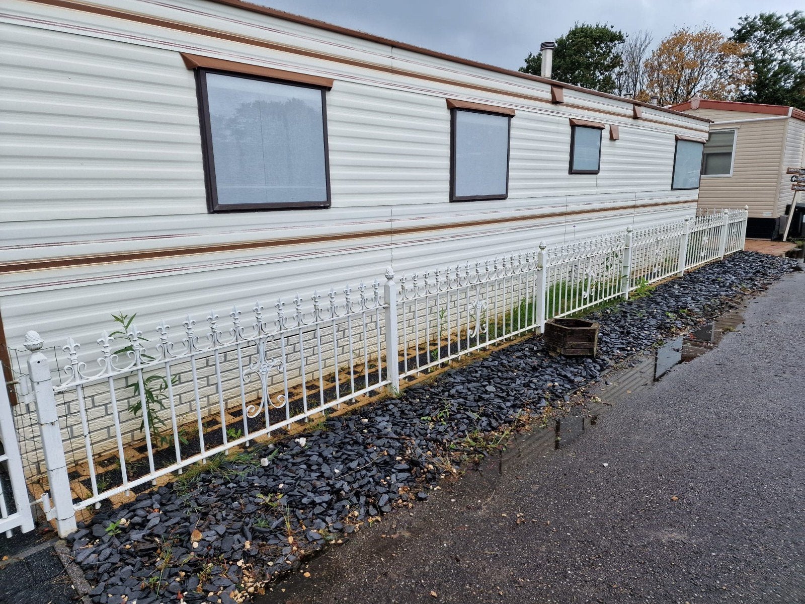 22 meter smeedijzeren hekwerk - Camping De Zeester, Ophalen of Verzenden, Gebruikt, IJzer, Sierhekwerk