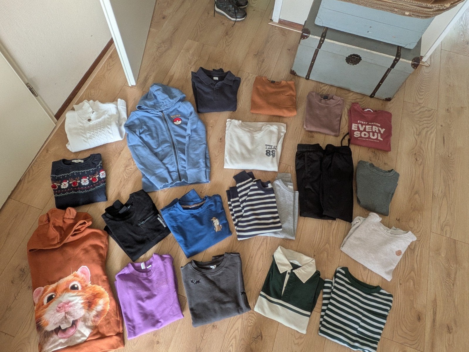 Maat 134/140 Kledingpakket jongens lange mouwen, Kinderen en Baby's, Kinderkleding | Maat 134, Ophalen of Verzenden, Gebruikt