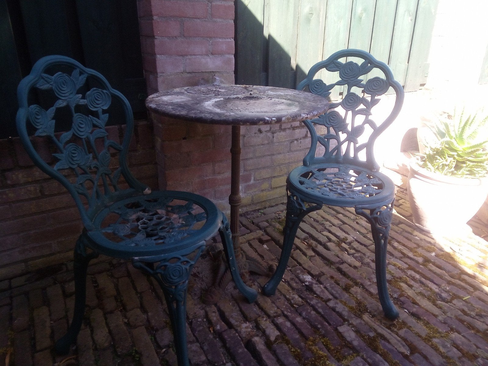 Tuinset gietijzer, Ophalen, Gebruikt, Metaal