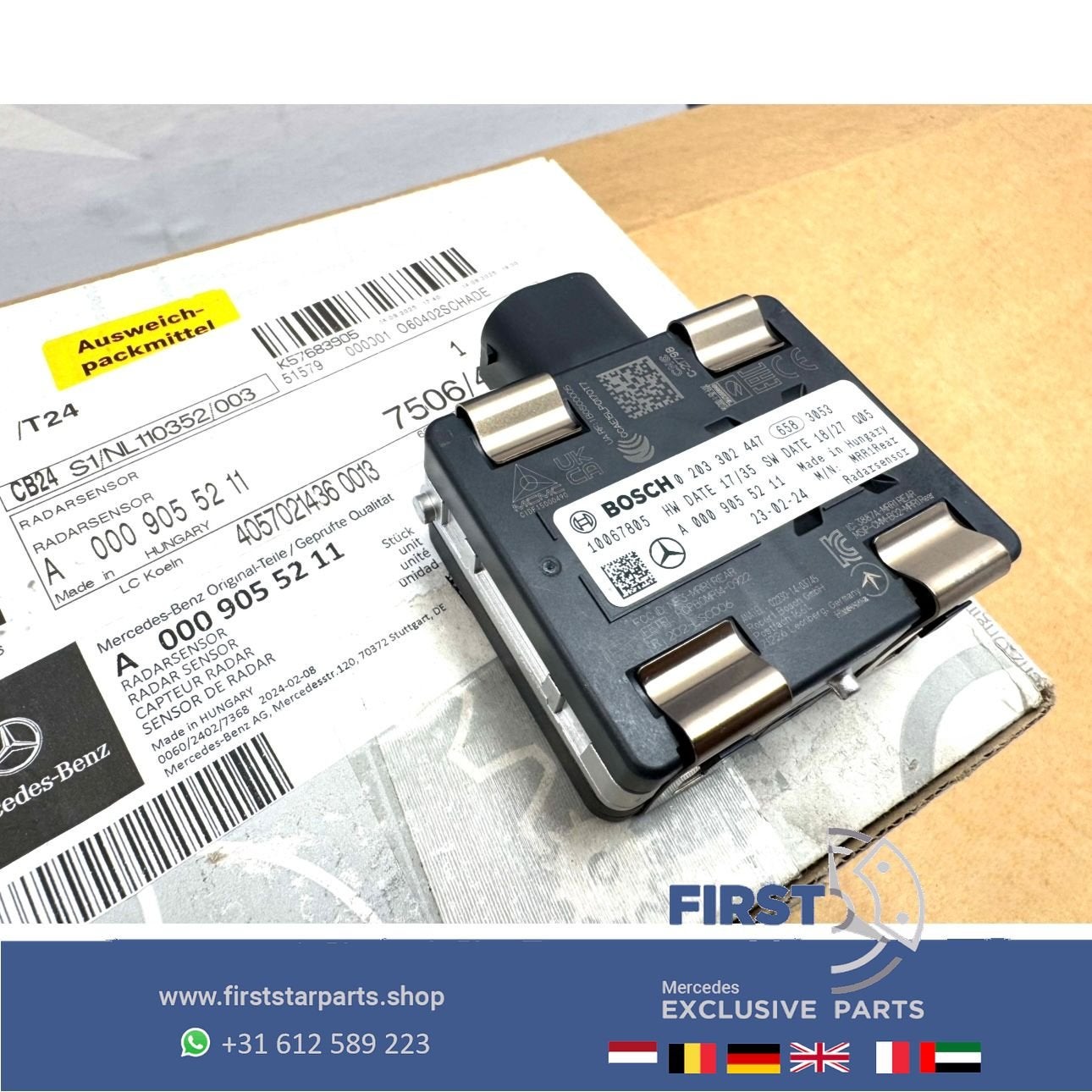 W177 C118 H247 X247 W247 afstand radar sensor A0009055211 Me, Auto-onderdelen, Gebruikt, -, Ophalen of Verzenden, -