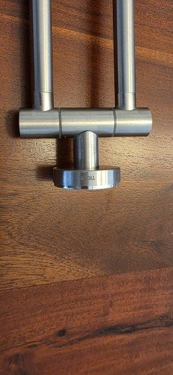2X TIGER RVS Dubbele handdoekrek - Modern & stijlvol, Ophalen, Zo goed als nieuw, Zilver, Handdoekenrek