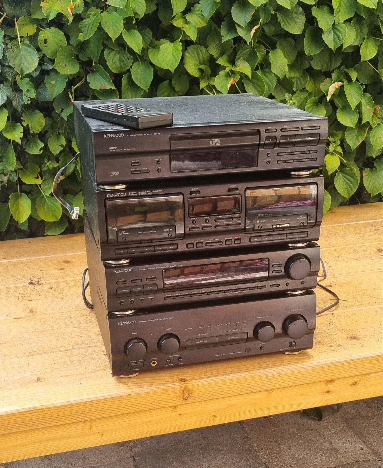 Kenwood Stereo Set: CD, Cassette, Tuner, Versterker, Ophalen