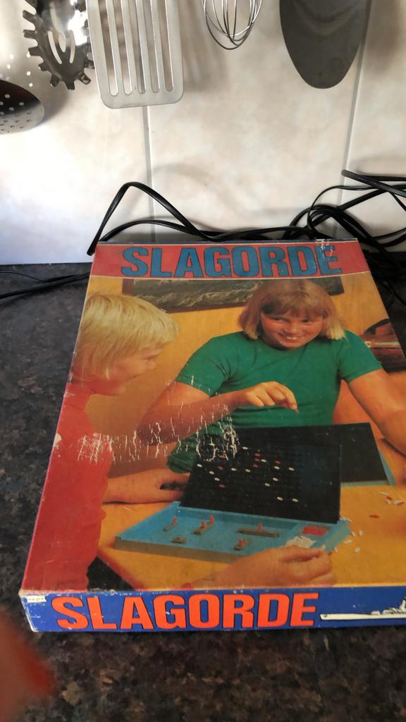 Slagorde - De voorloper van Zeeslag, Hobby en Vrije tijd, Gezelschapsspellen | Bordspellen, Gebruikt, Een of twee spelers, Ophalen of Verzenden