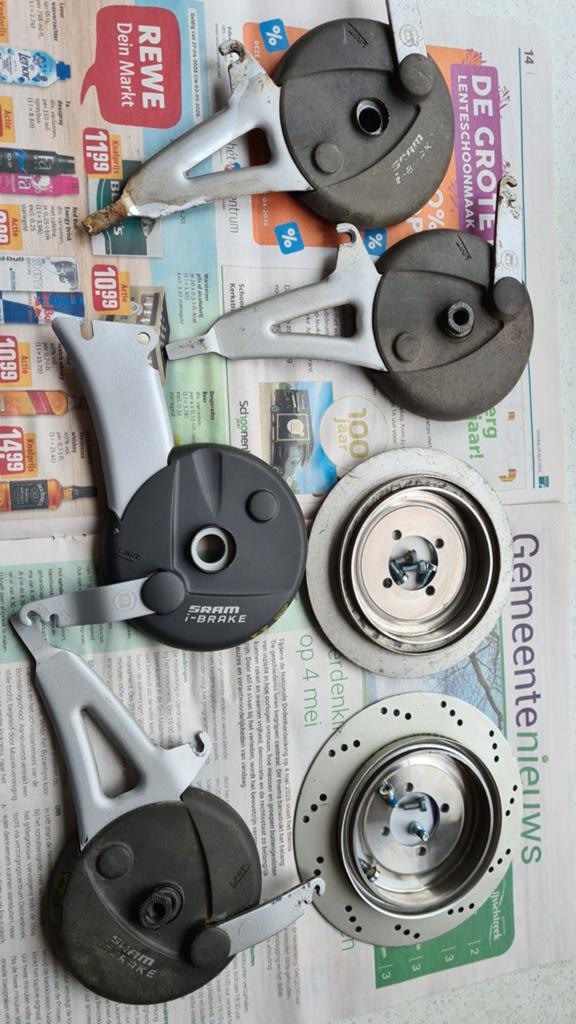 Sram I light naafdynamo + I brake onderdelen zie tekst, Ophalen of Verzenden, Remmen, SRAM, Staal