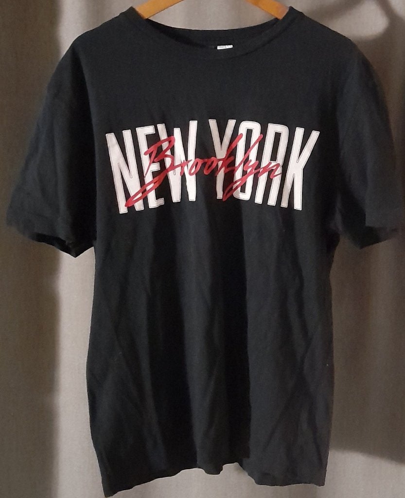 Divided zwart heren T-shirt "New York Brooklyn" maat M, Kleding | Heren, Maat 48/50 (M), Zwart, Ophalen of Verzenden, Zo goed als nieuw