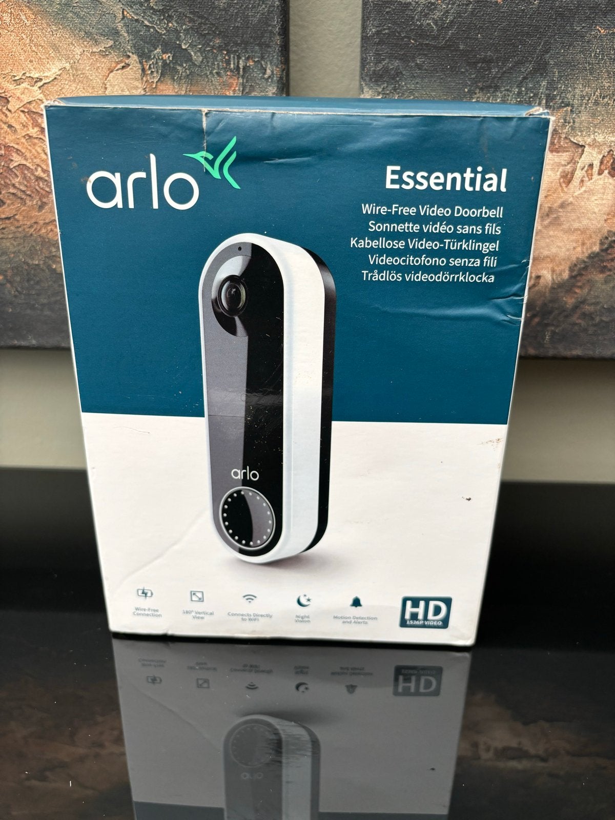 Arlo Essential Video Deurbel AVD2001 - Draadloos, Huis en Inrichting, Deurbellen, Ophalen, Ingebouwde camera, Nieuw, Draadloos