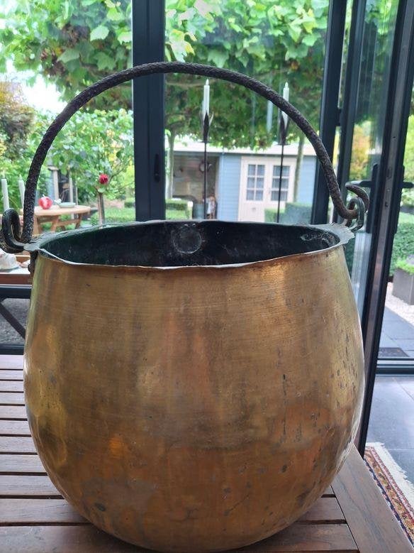 ANTIEKE KOPEREN KETEL, Ophalen, Koper
