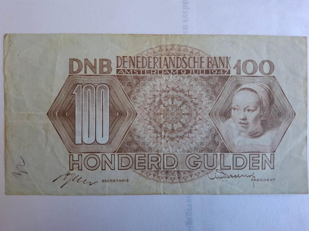 Fl. 100.00 Meisjes kop., Ophalen of Verzenden, 100 gulden