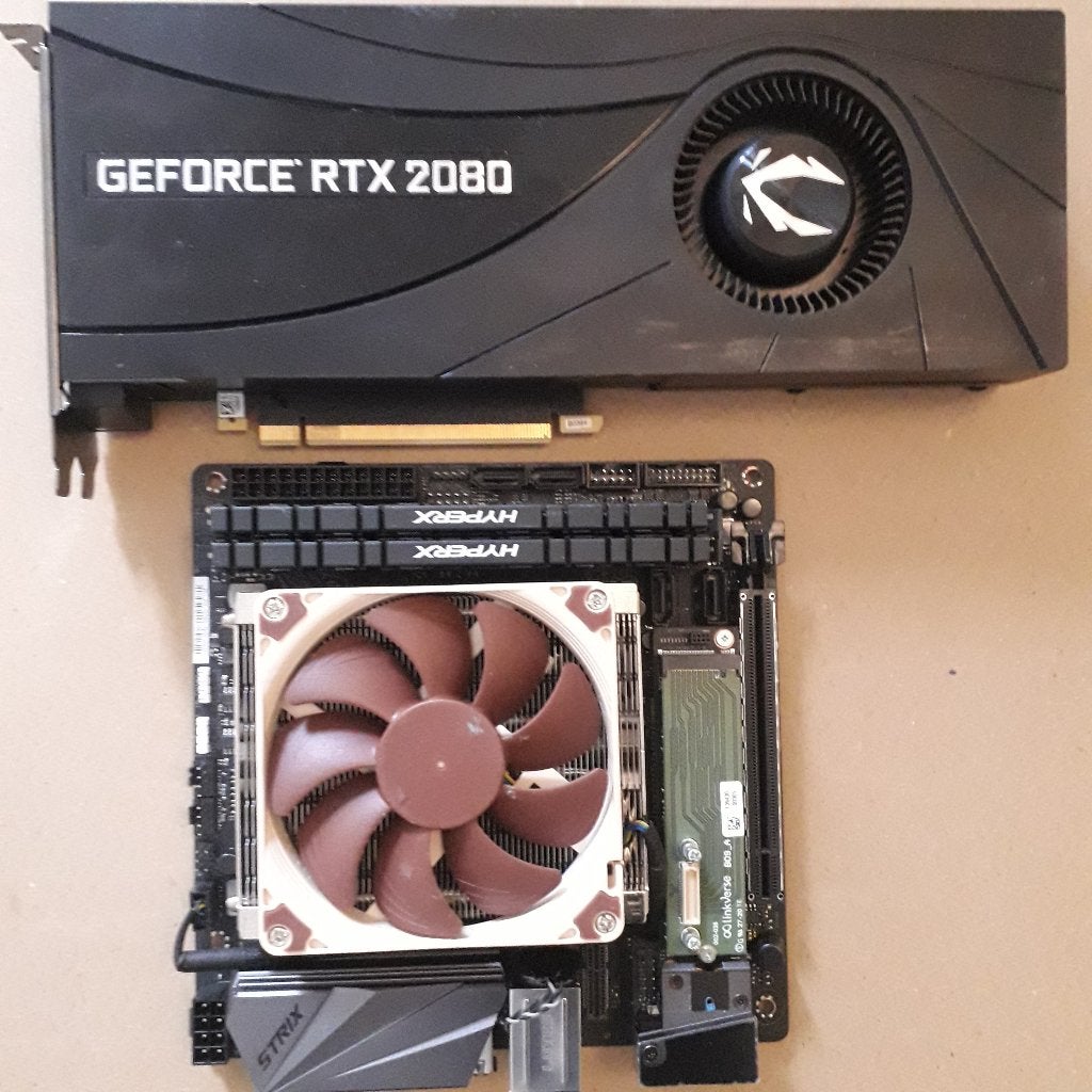Asus Moederbord met Zotac Gaming videokaart, Computers en Software, Videokaarten, PCI-Express 3, Gebruikt, DisplayPort, GDDR6
