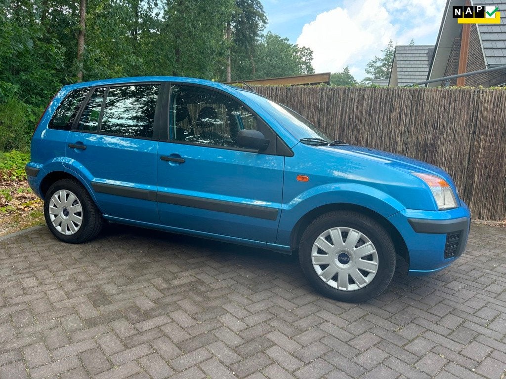 Ford Fusion 1.4-16V Cool & Sound Airco/Aux/Hoge Instap/Elek-, Voorwielaandrijving, Gebruikt, Blauw, Origineel Nederlands