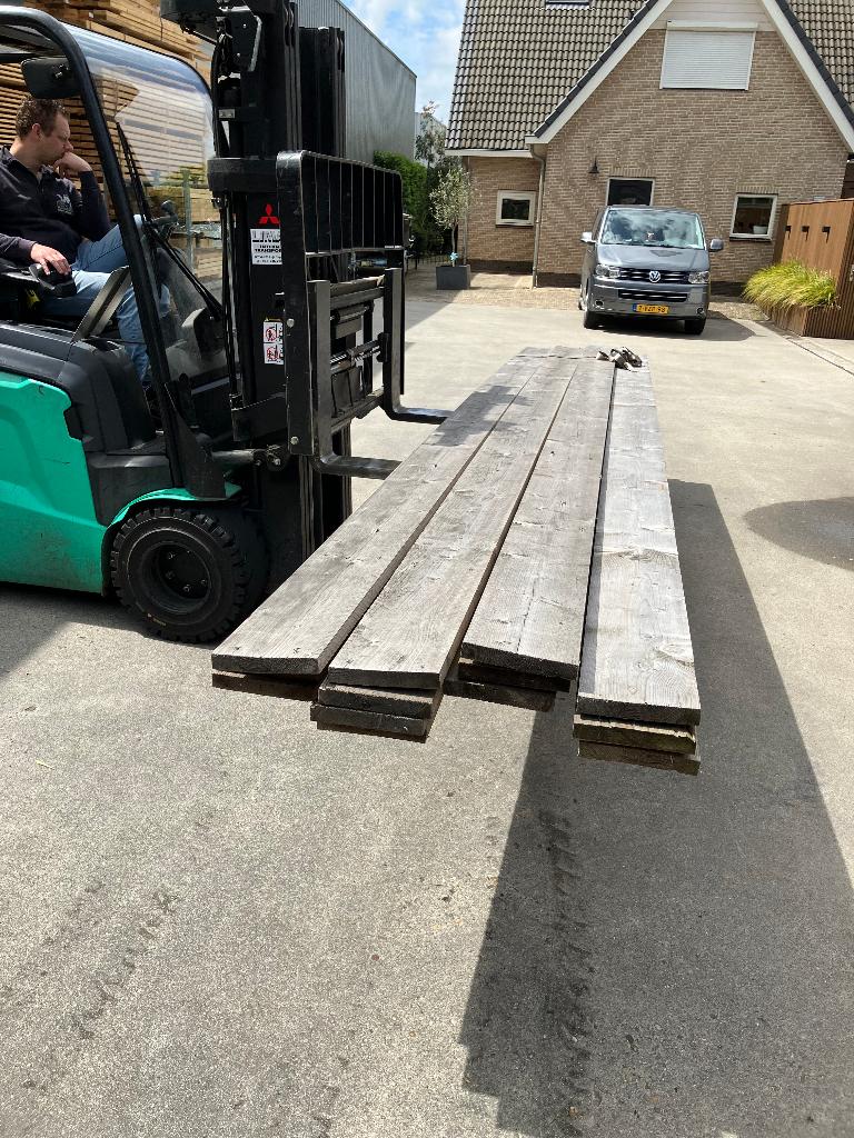 Steigerplanken gebruikt, Doe-het-zelf en Verbouw, Hout en Planken, Ophalen, Gebruikt, 25 tot 50 mm, Plank