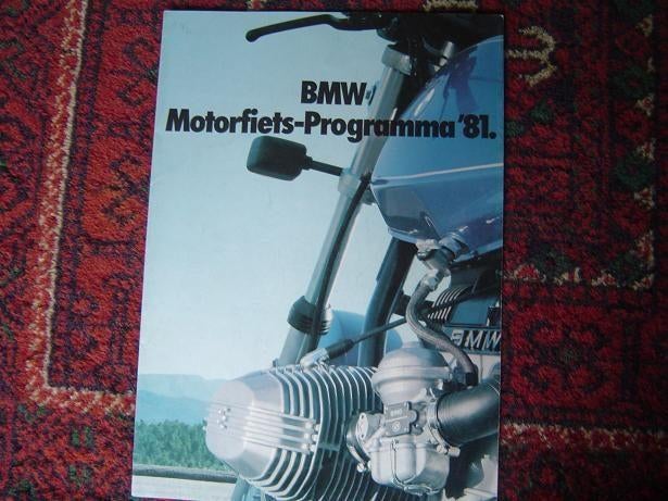BMW Motorfiets programma 1981 R100 R80 R65 R45 verkoopfolder, Motoren, Ophalen of Verzenden, BMW