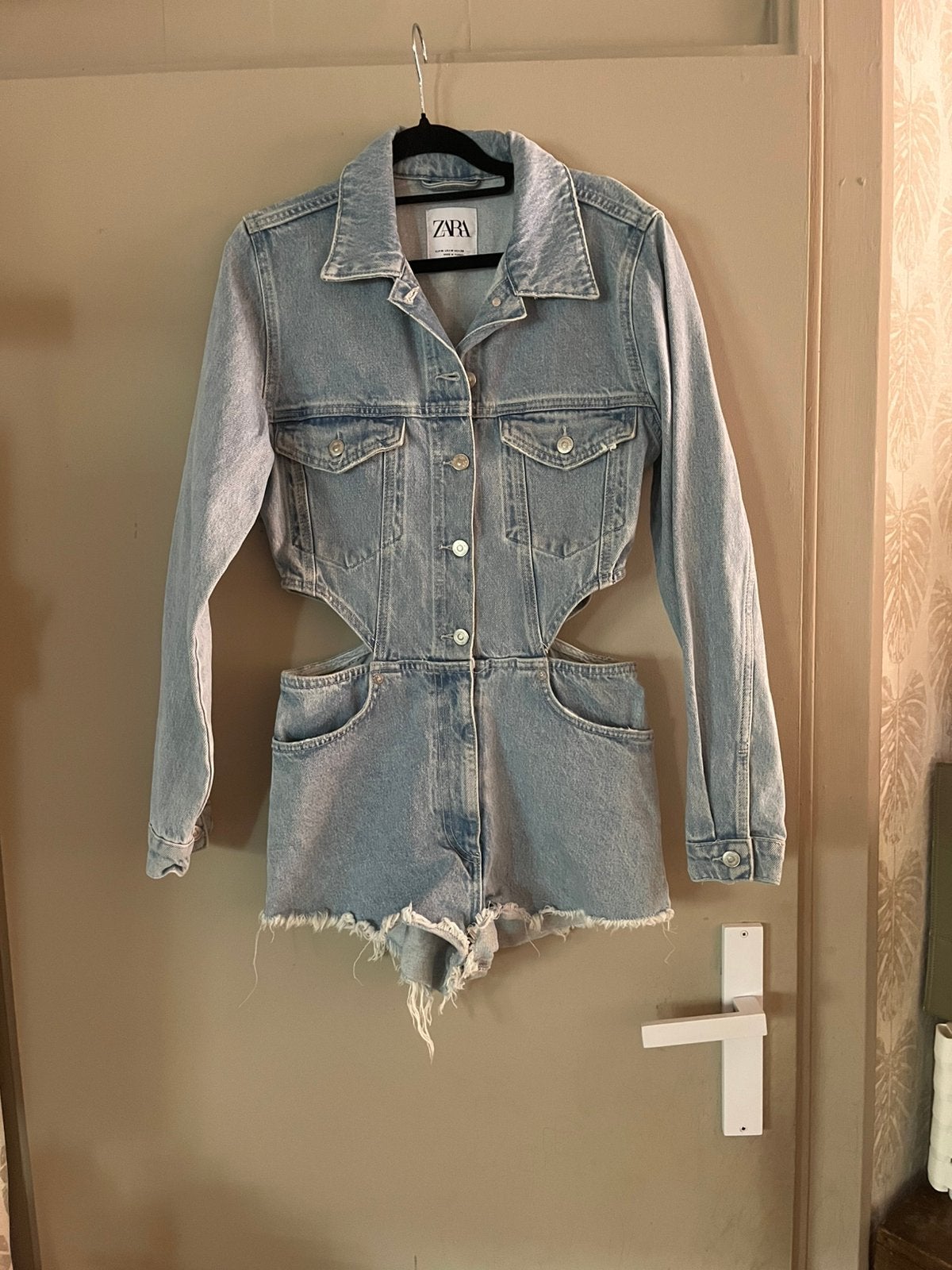 Zara playsuit M, Ophalen of Verzenden, Zo goed als nieuw, Maat 38/40 (M), Blauw