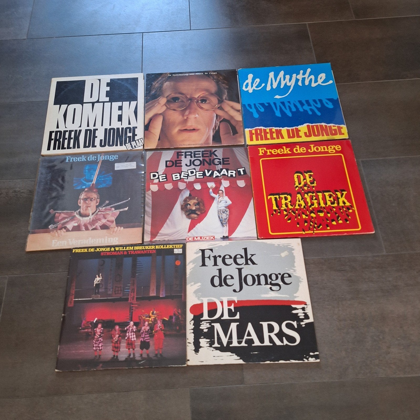 8 x freek de jonge lp's, Cd's en Dvd's, LP, Gebruikt, Cabaret of Kleinkunst, Ophalen of Verzenden