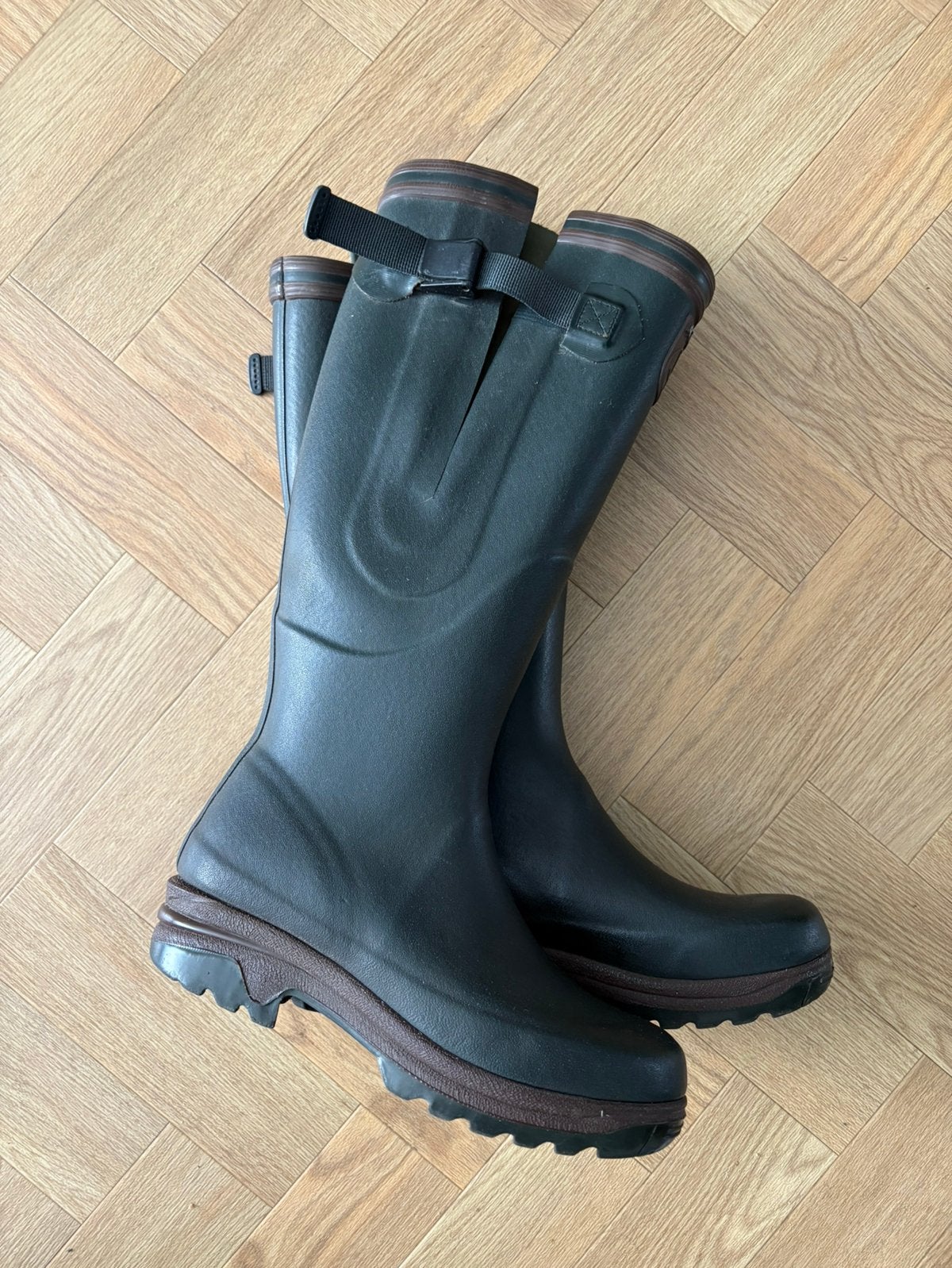 Aigle Vario Parcours regenlaars kaplaars jachtlaarzen 37, Ophalen, Regenlaarzen, Gedragen, Groen