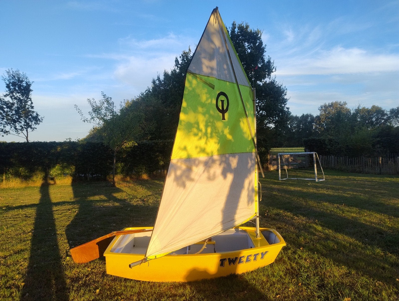 Optimist zeilboot - Compleet en vaarklaar, Ophalen, Gebruikt, Polyester, Optimist