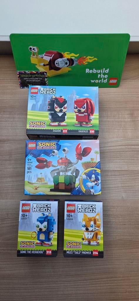 Lego sonic the hedgedog bundel, Ophalen of Verzenden, Nieuw, Complete set, Lego