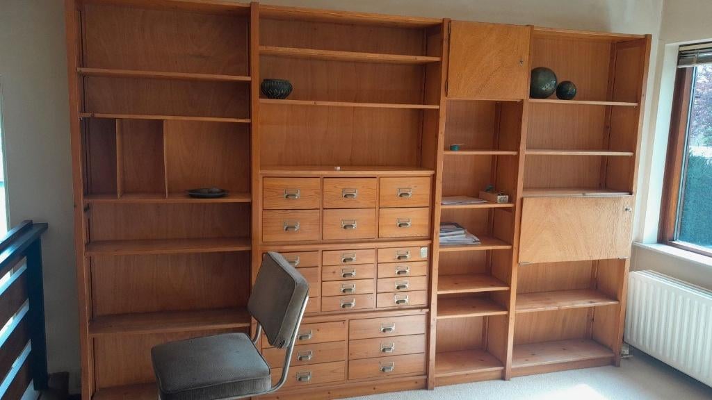 Lundia tweedehands boekenkast ladenbokken schappen bezorging, Huis en Inrichting, Kasten | Boekenkasten, Gebruikt, 50 tot 100 cm