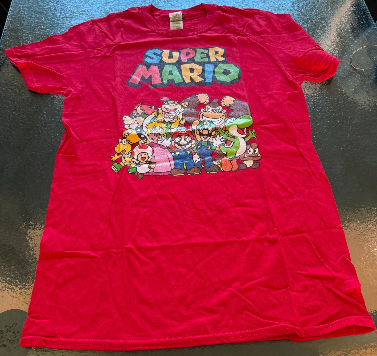 Super Mario T-shirt - Rood - Maat M, Kleding | Dames, Maat 38/40 (M), Nieuw, Ophalen of Verzenden, Korte mouw