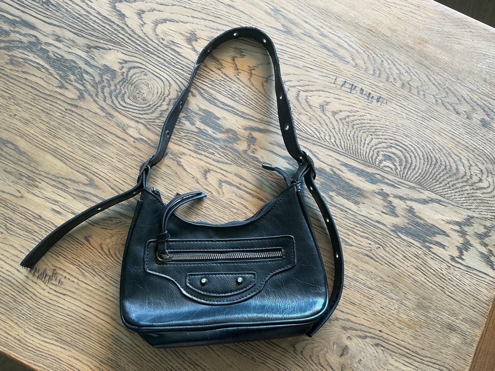 Als nieuw mooi, leuk zwart tasje, Sieraden, Tassen en Uiterlijk, Ophalen of Verzenden, Zo goed als nieuw, Zwart, Schoudertasje